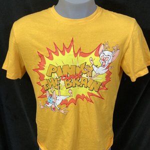 Pinky And The Brain Cartoon TV Show Promo T Shirt  Small Warner Bros